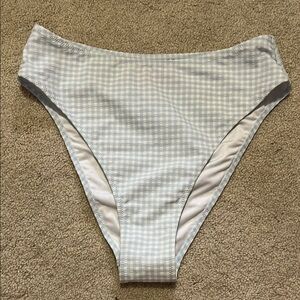 Victoria Secret Light Blue Gingham Women's Swim Bottom